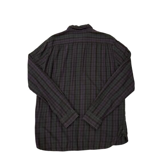 Denim & Supply Ralph Lauren Shirt Mens Large Purple Blackwatch Plaid Button Up - Picture 2 of 9